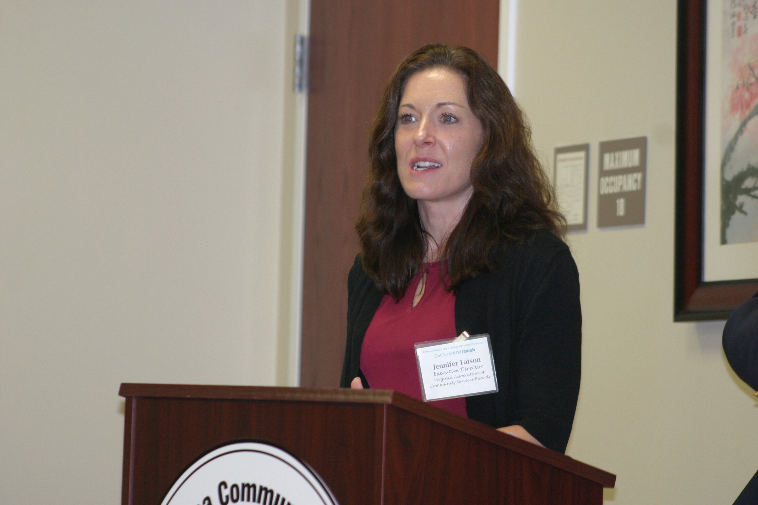 Jennifer Faison, executive director of the Virginia Association of Community Services Boards, was in attendance at Tuesday's open house.