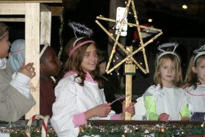 Several angels participated in the parade, including this group from St. Mary of the Annunciation Catholic Church.