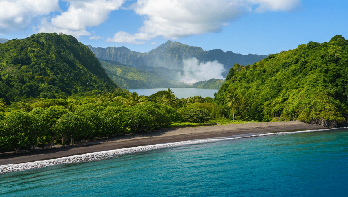 Panoramic View Of Roseau, Capital Of Dominica