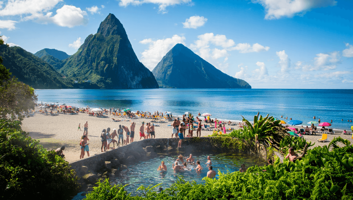 A Crowd-Free Beach In Saint Lucia