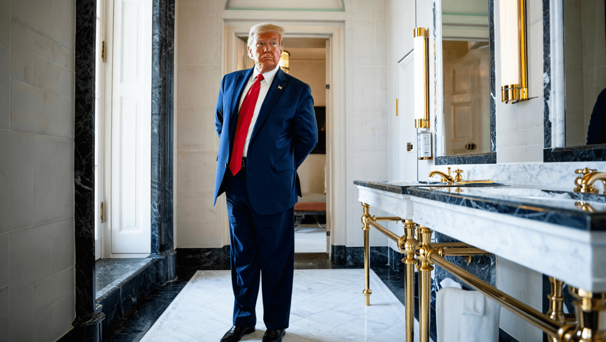 Donald Trump's Lincoln Bathroom Makeover Is Going Viral For All Of The Wrong Reasons