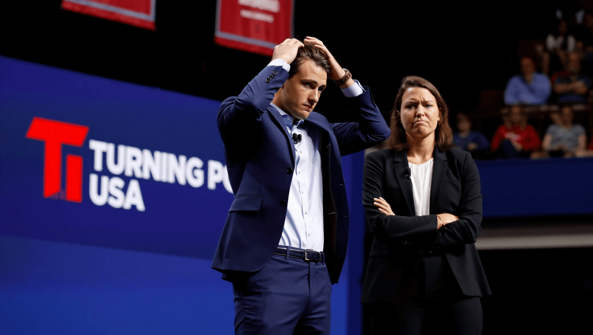 "Hands In JD Vance's Hair Huh": Erika Kirk's Introduction Of JD Vance Is Going Extremely Viral