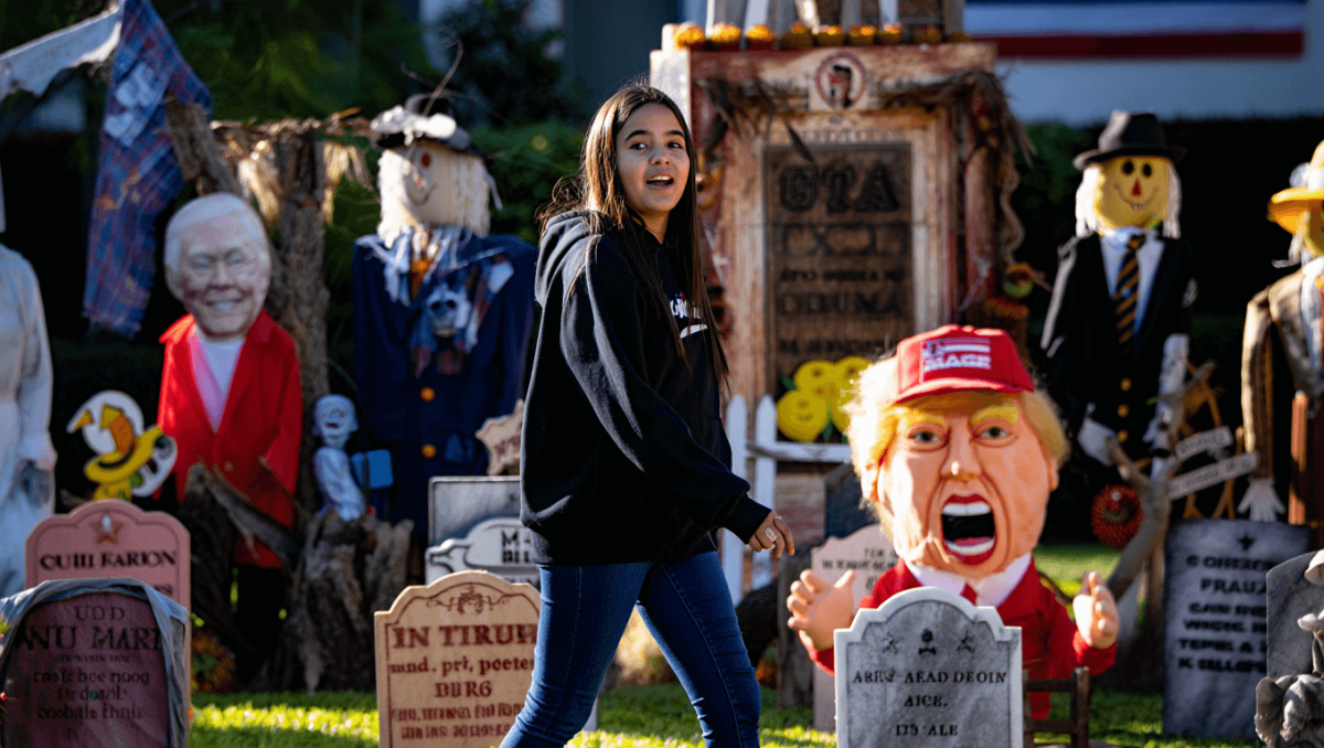 People Are Absolutely Losing It Over This Incredibly Detailed Anti-MAGA Halloween Display