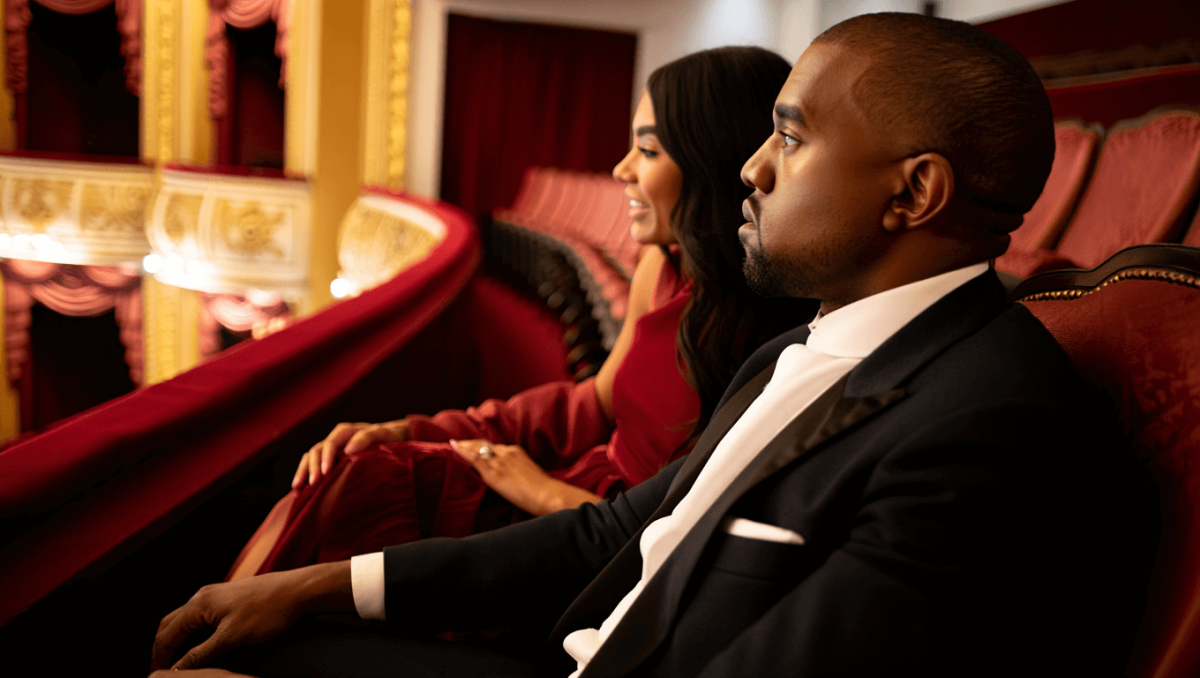 
		Kanye West and Bianca Censori get cozy for Christmas Eve date night	