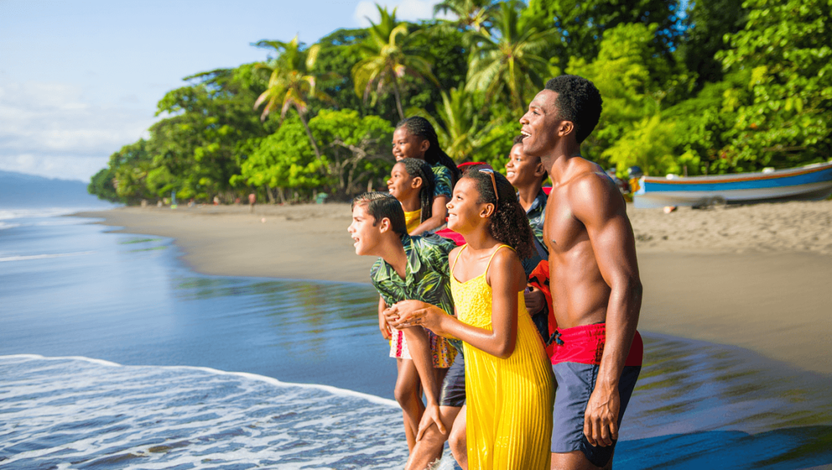 Paradisal beach in Costa Rica