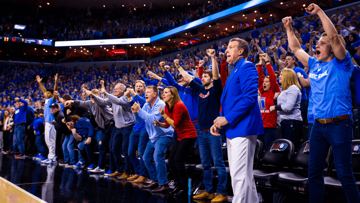 BYU Cougars forward AJ Dybantsa (3) speaks during a press conference after the Hall of Fame Series game against the Villanova Wildcats at T-Mobile Arena.