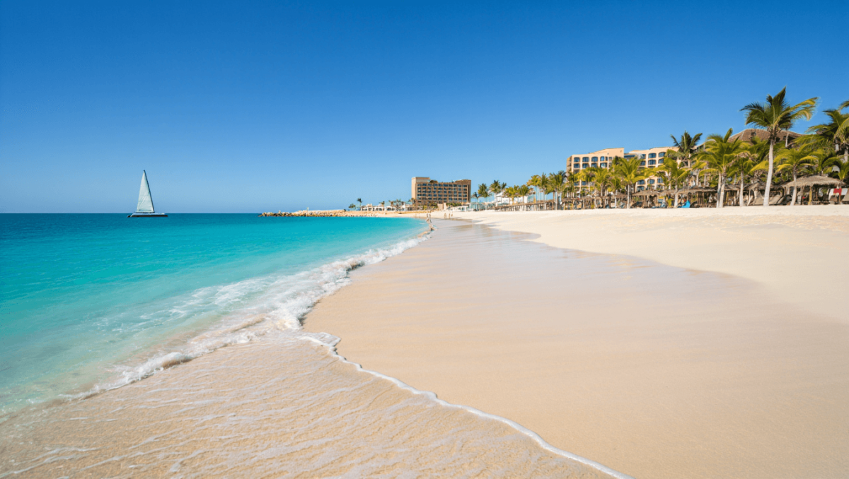 Beautiful View Of The Beachfront In Los Cabos, Mexico