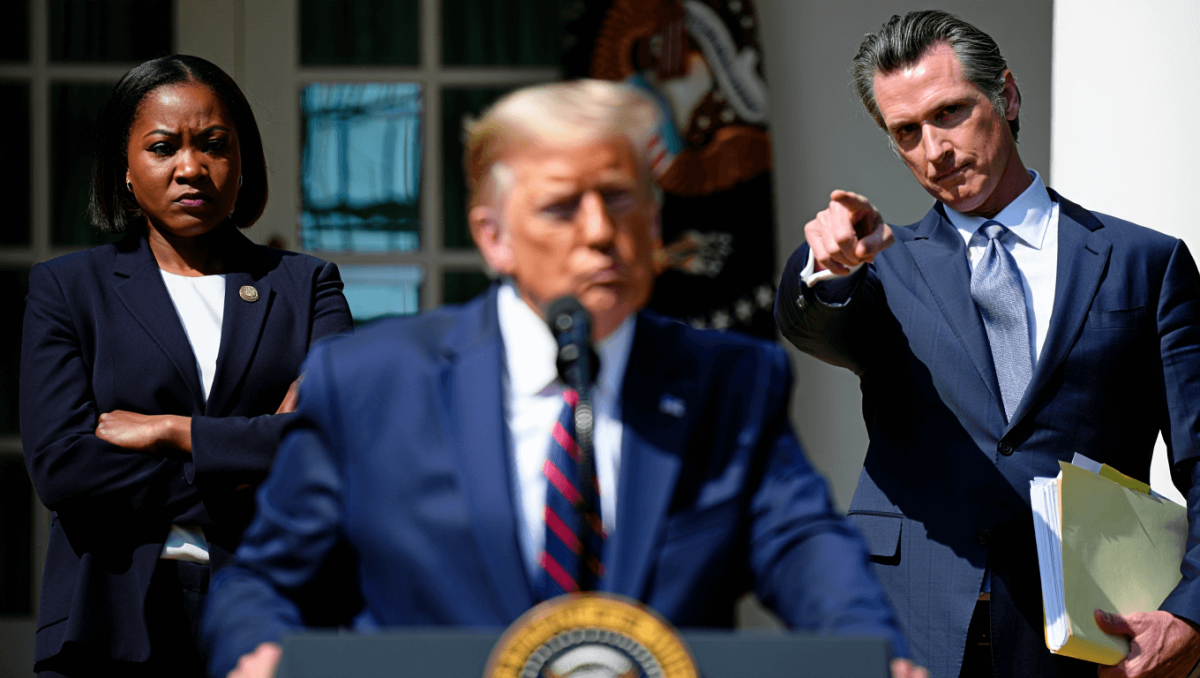 Trump Thought He Was Bragging About His "Cognitive Tests" Until Jasmine Crockett And Gavin Newsom Said Otherwise