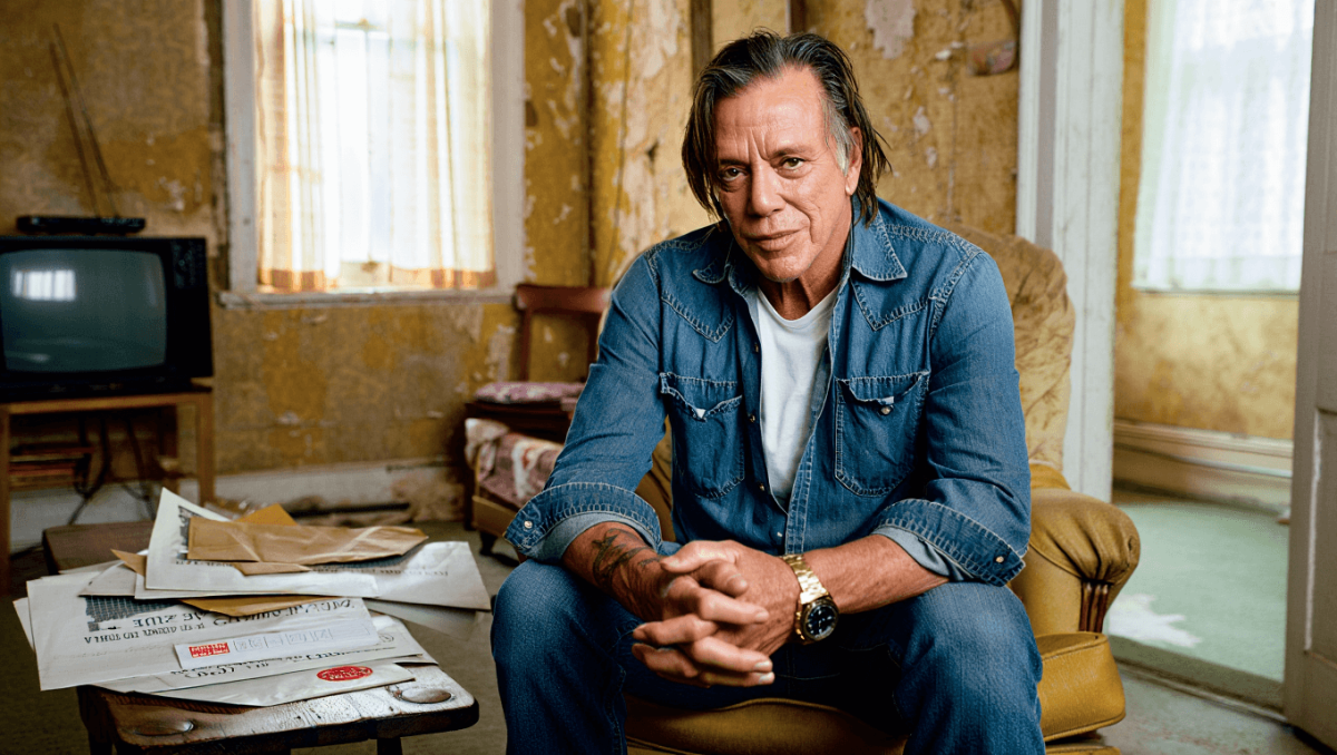 
		Mickey Rourke raising money to avoid eviction after falling behind $60K in rent	