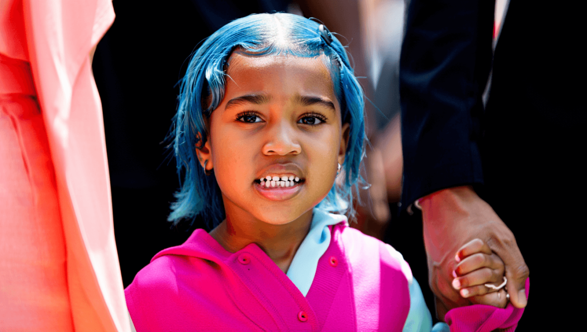
		Blue hair, dental bling and Balenciaga: North West’s wildest looks	