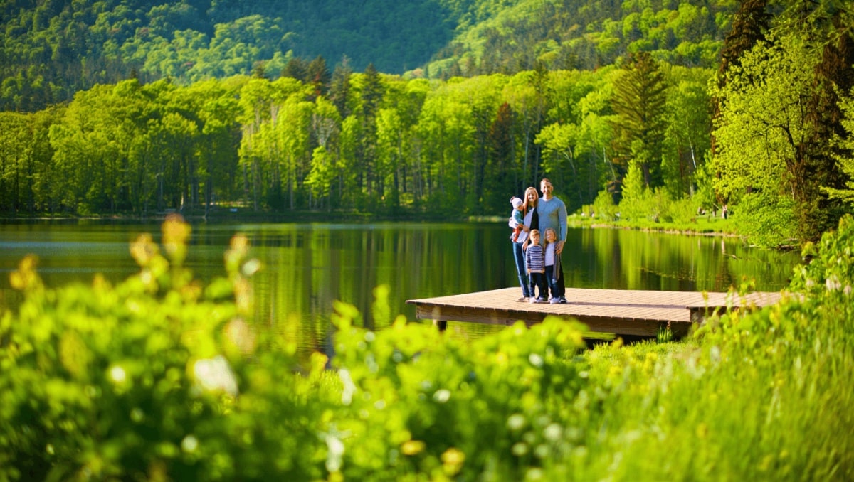 Scenic overlook at Pipestem State Park in WV