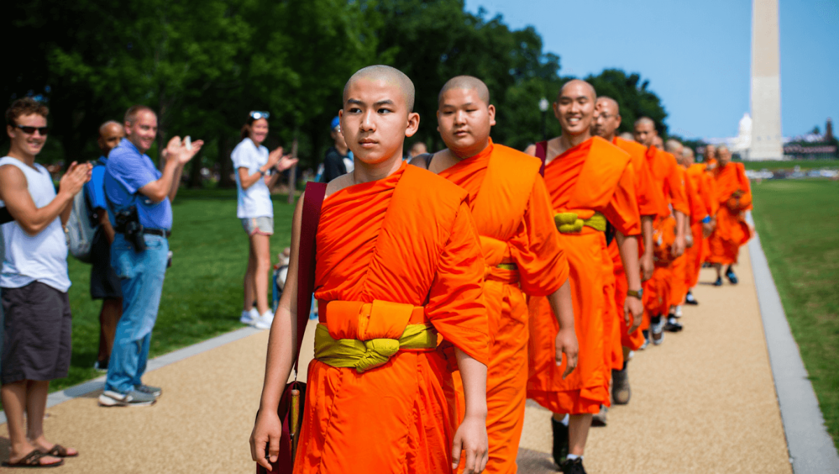 These Buddhist Monks Just Completed A 2,300-Mile Journey Across America, And The Photos Of Their DC Arrival Are Making Me Emotional