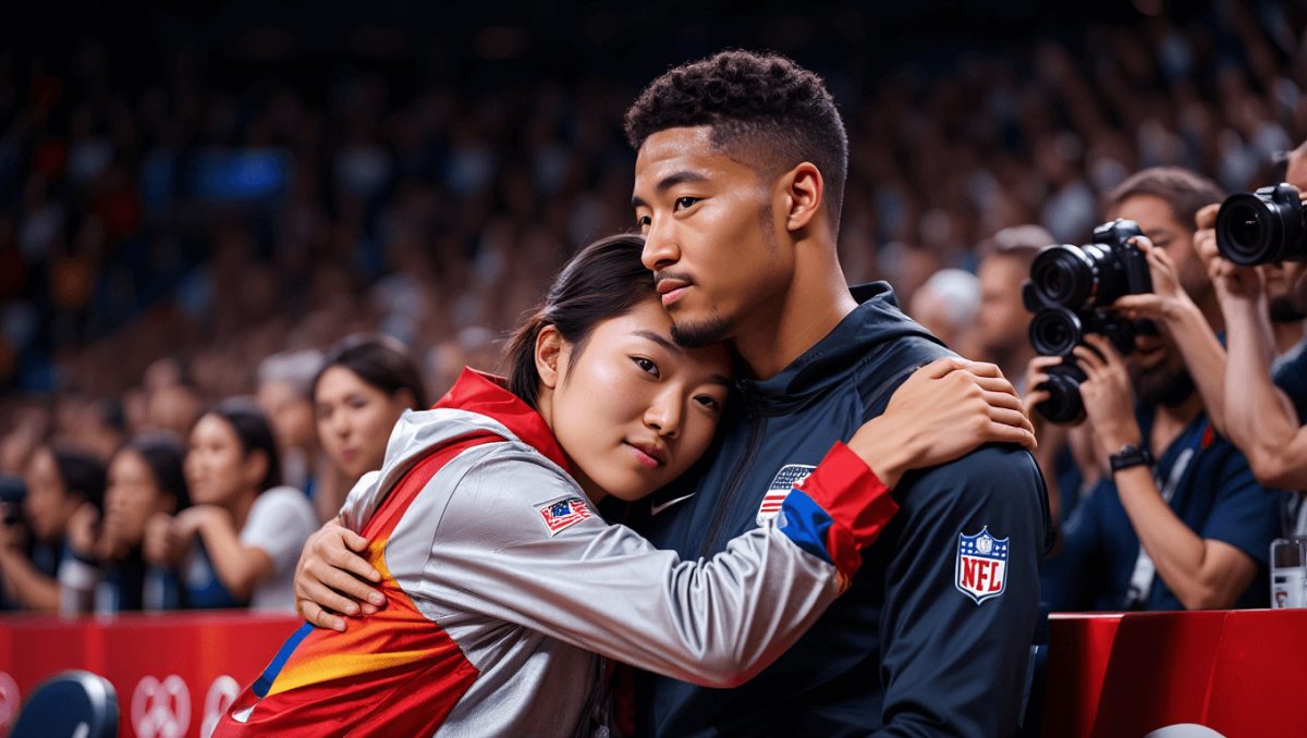 
		Snowboarder Chloe Kim celebrates silver medal with NFL boyfriend Myles Garrett at 2026 Winter Olympics	