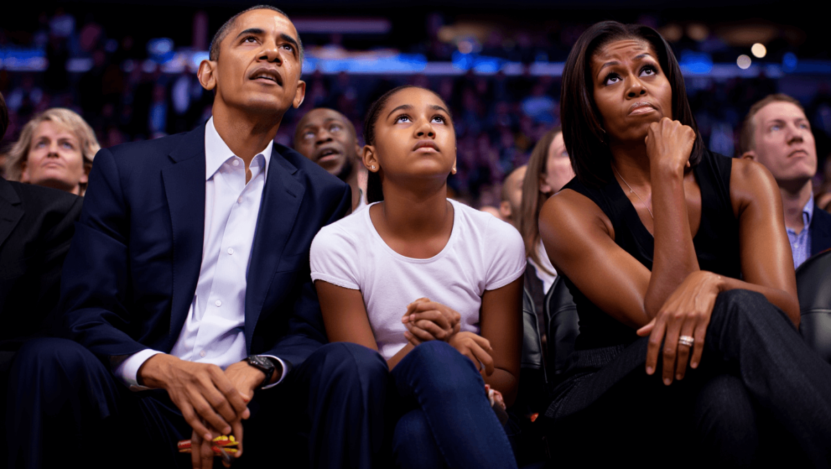 Barack, Michelle Obama’s daughter Sasha makes rare appearance with parents at basketball game