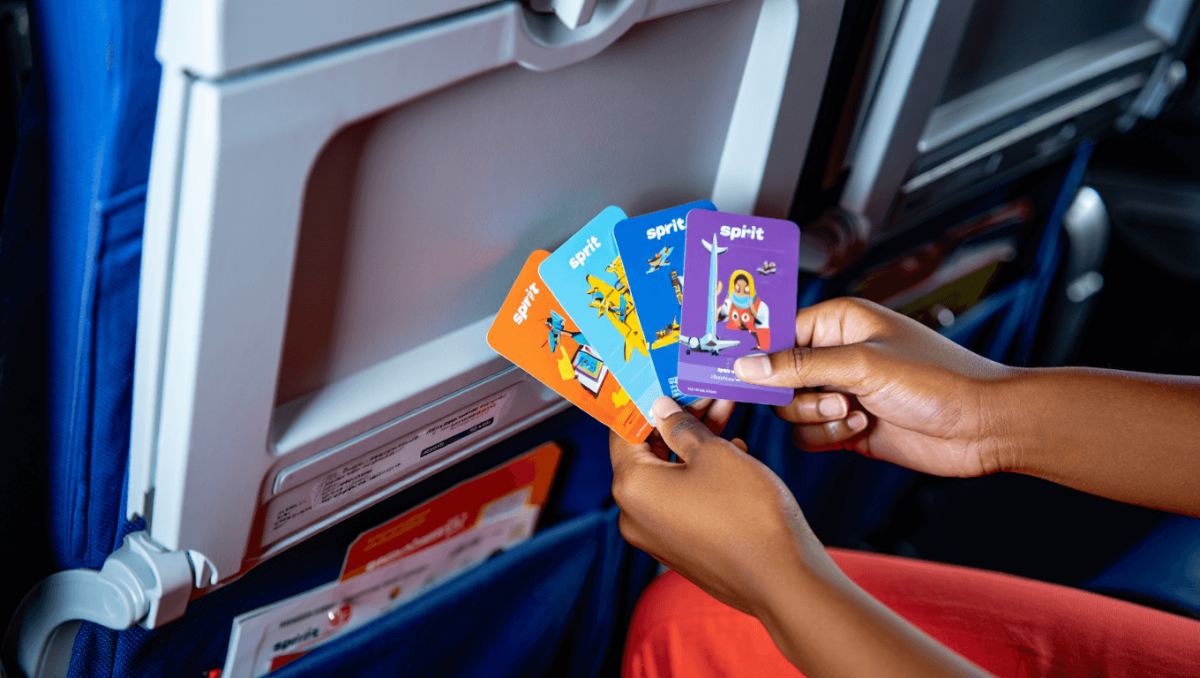 Spirit Airlines launches new inflight trading cards