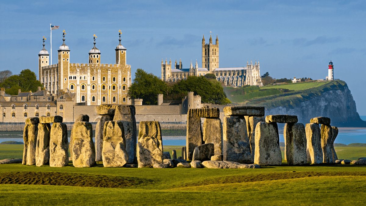Aerial View Of Arundel Castle, England