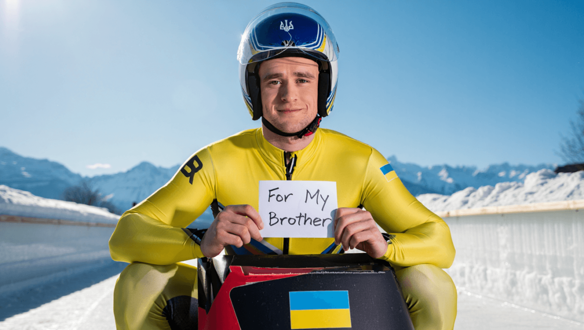 This Ukrainian Luger's Handwritten Message Is Going Viral After Officials Banned Her Teammate's Special Memorial Helmet