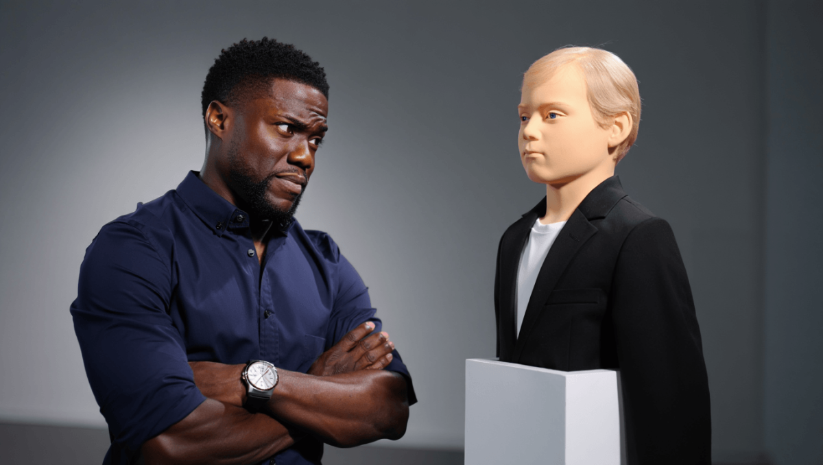 
		Kevin Hart roasts his unrecognizable wax figure, asks ‘who in the f— is this?’	