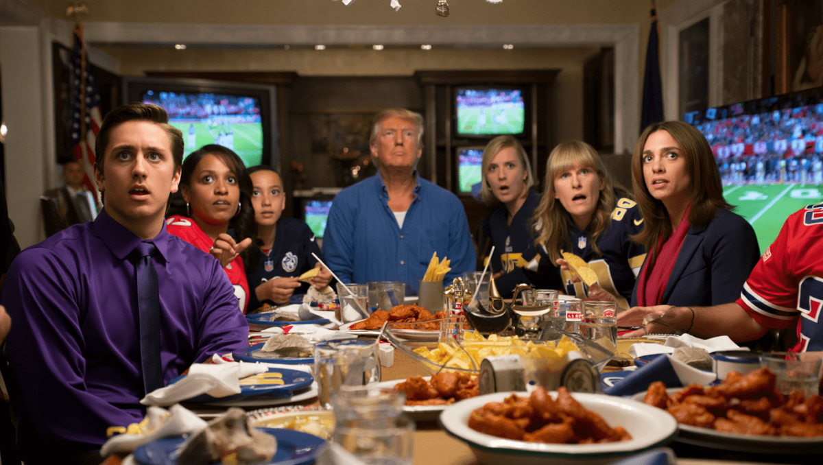 People Are Noticing A Very...Interesting Detail About This Video From Trump's Super Bowl Party