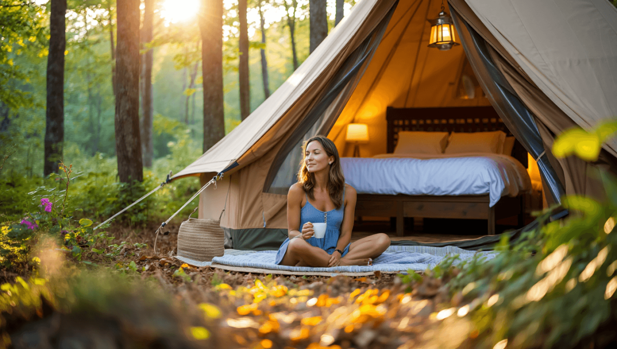 You can earn up to 100K bonus points by glamping with Hyatt this summer