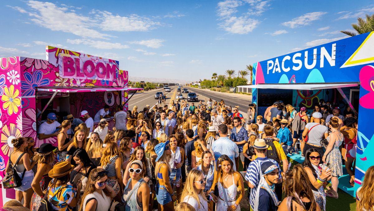 Bloom, Pacsun and more chase Coachella crowds on the way to the show with roadside activations