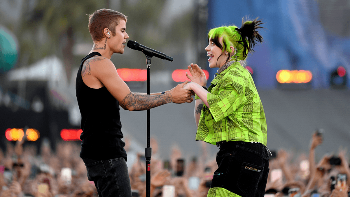 
		Justin Bieber serenades superfan Billie Eilish during Coachella weekend 2 set	