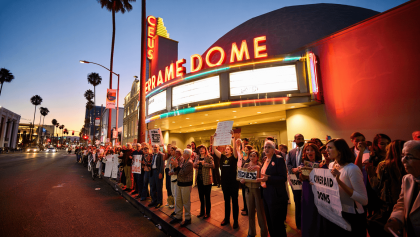Cinerama Dome Advocates Take Rare Chance to Put Public Pressure on Owners to Reopen