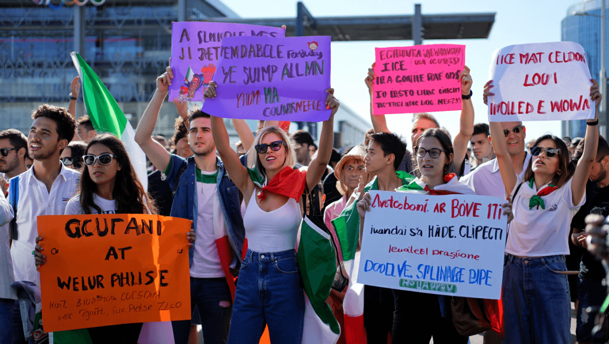 These 19 Signs From Italy’s Protest Against ICE At The Olympics Are Seriously So Good