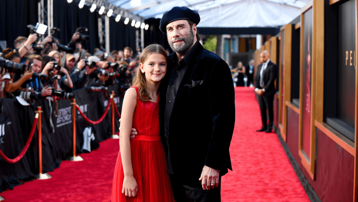 ‘Propeller One-Way Night Coach’ NY premiere red carpet: John Travolta, Ella Bleu Travolta and more