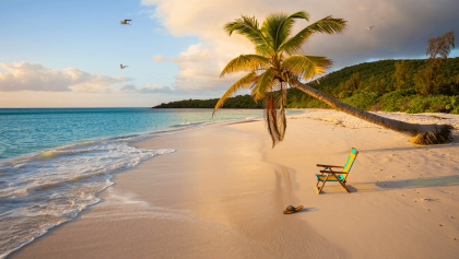 Overlook of Trunk Bay on St. John, U.S. Virgin Islands