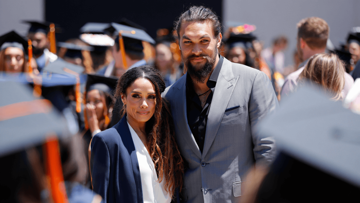 Lisa Bonet and ex Jason Momoa reunite for daughter Lola’s high school graduation