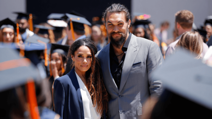 Lisa Bonet and ex Jason Momoa reunite for daughter Lola’s high school graduation