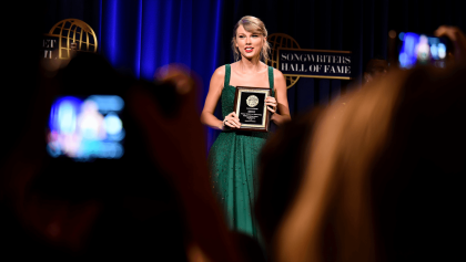Taylor Swift makes history at Songwriters Hall of Fame induction ceremony