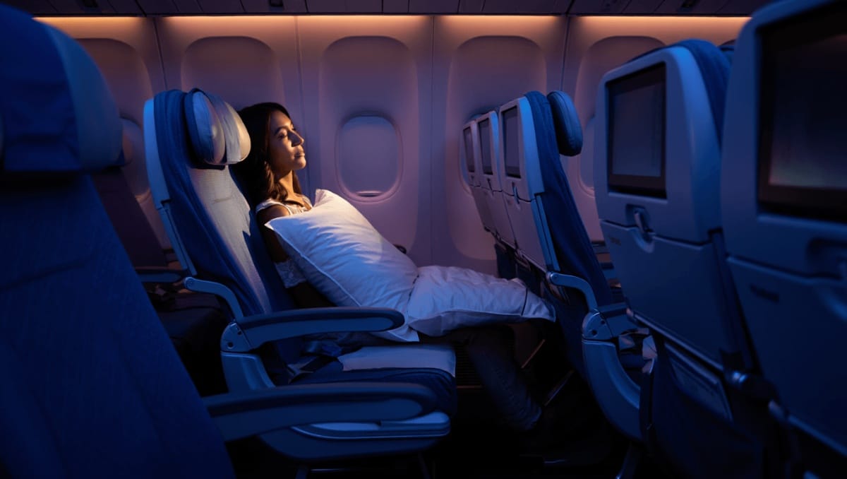 Emirates unveils a new economy seat feature designed to help you sleep better