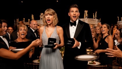 Taylor Swift and Travis Kelce gift rehearsal dinner guests diamond-encrusted keepsake