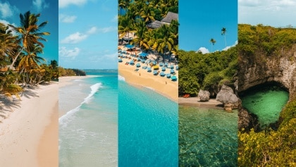 Trunk Bay Beach in the Virgin Islands National Park on the caribbean island of St John in the US Virgin Islands