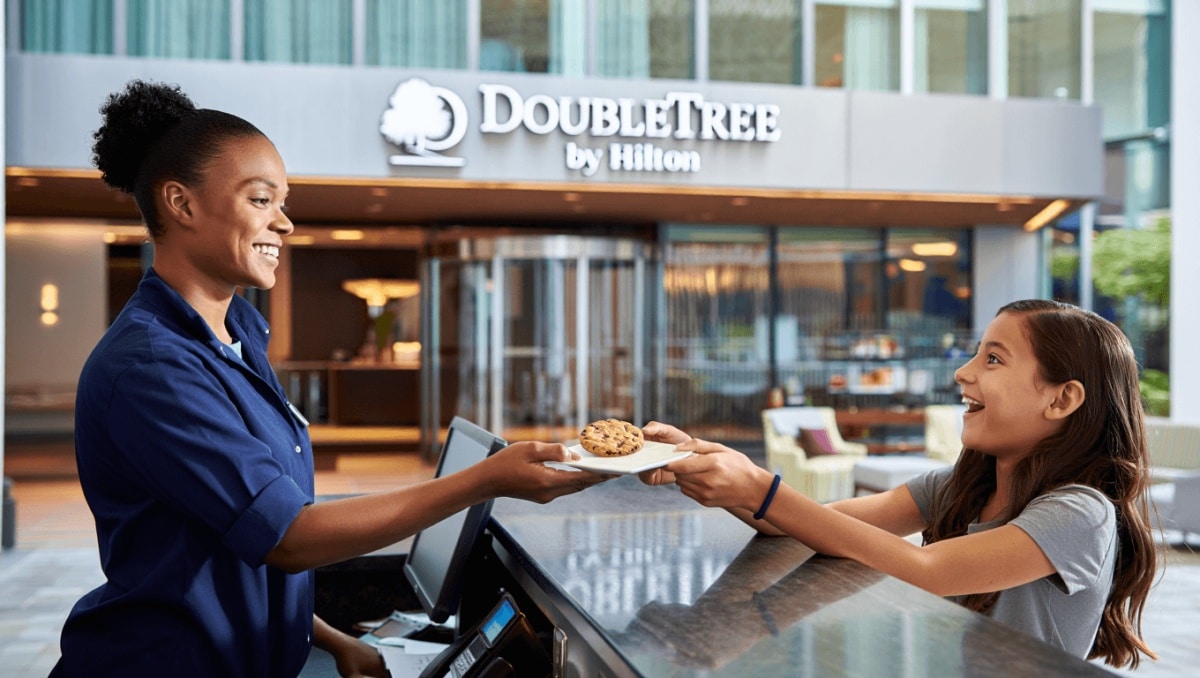 Free cookie alert: Stop at any DoubleTree by Hilton today and get a free cookie