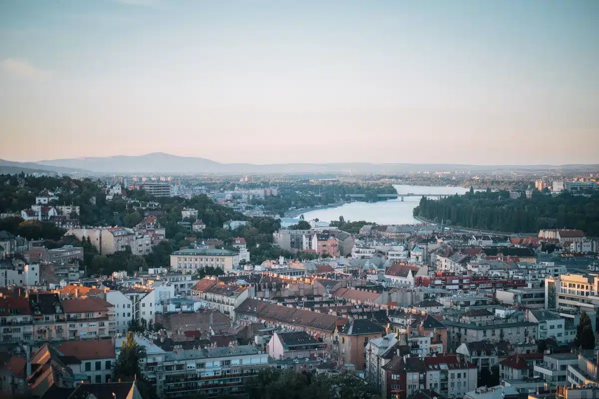 European city skyline with historic architecture representing popular tourist destinations