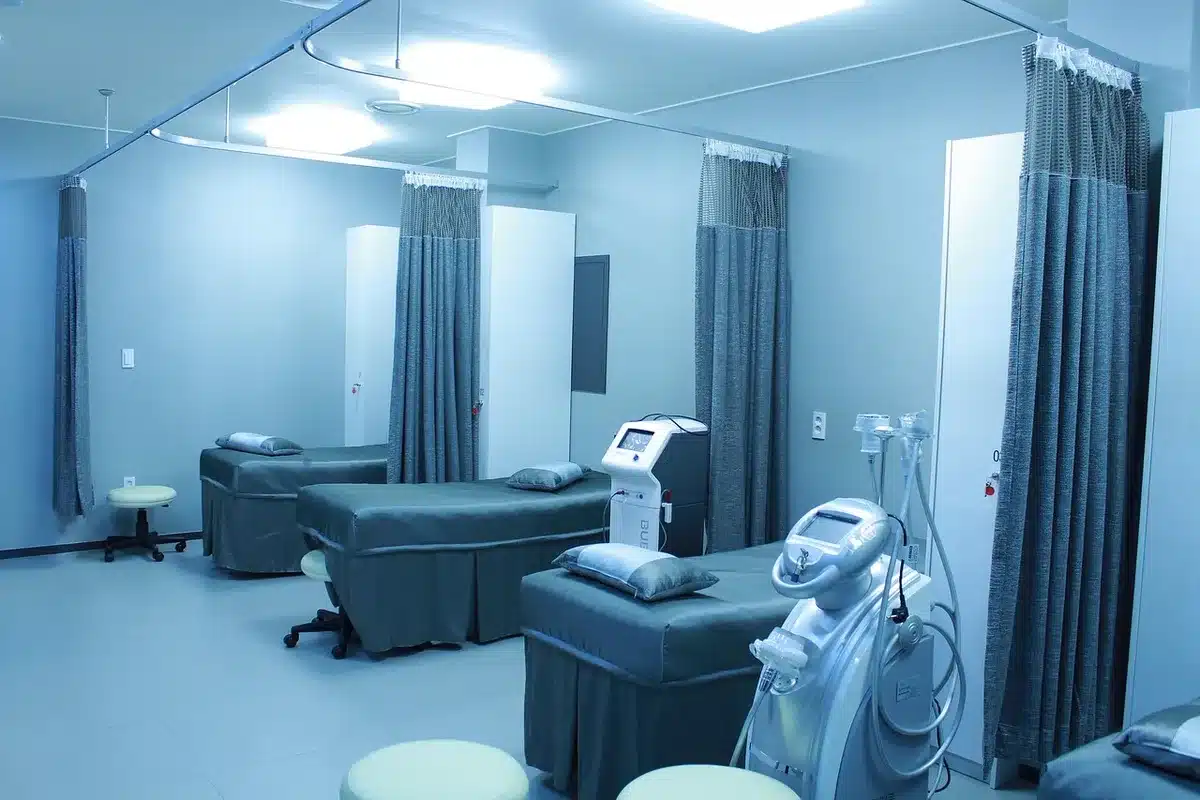 Patient lying in MRI scanner during brain imaging