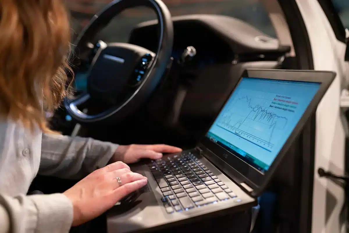 Computer screen showing programmatic ad platform dashboard and inventory controls