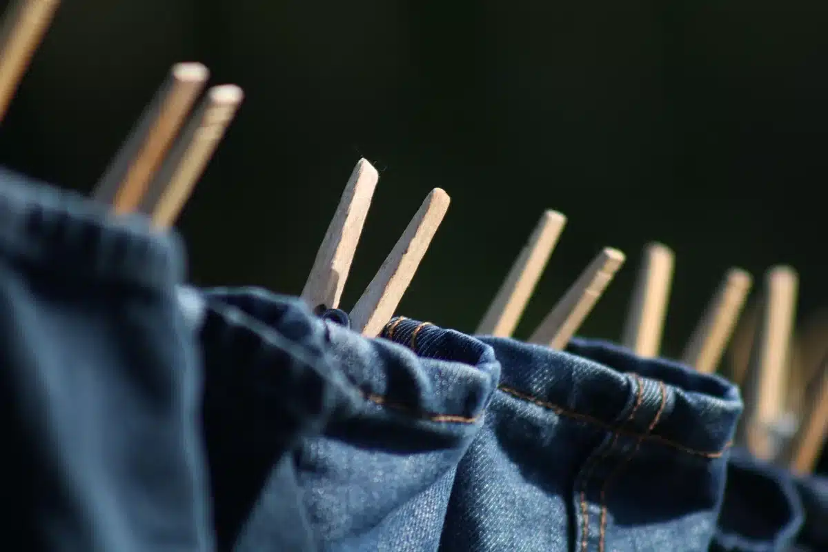 A pile of clothing and underwear left in a rented suitcase