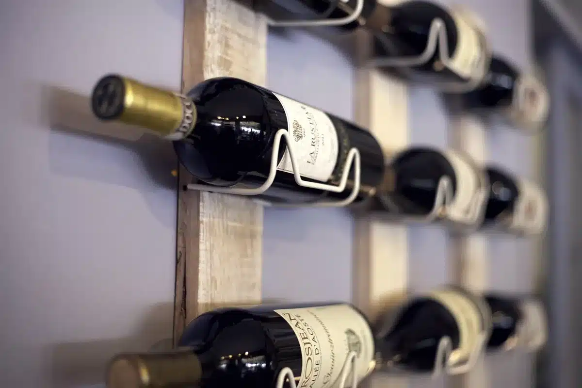 Long underground wine gallery lined with bottles in a Moldovan cellar