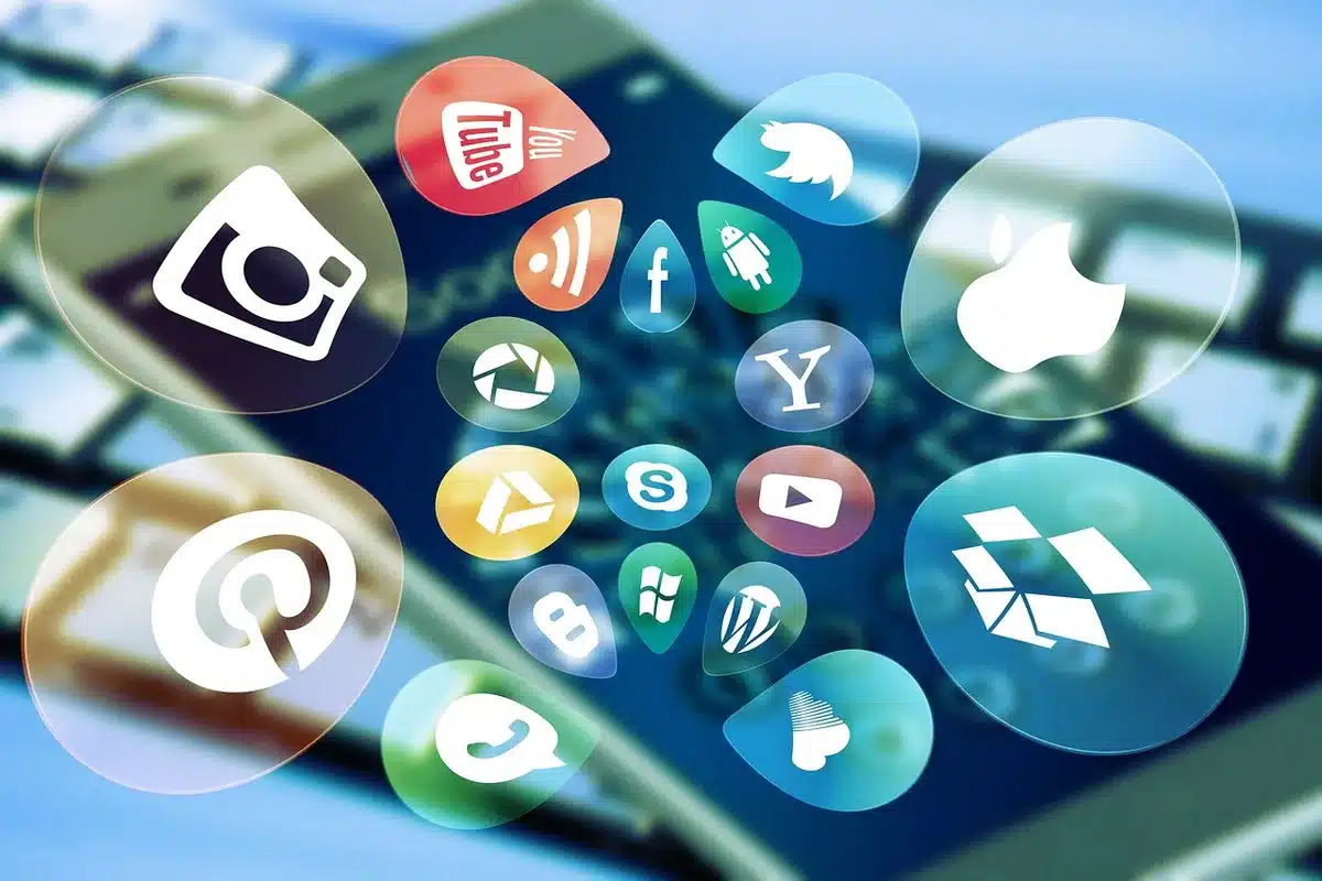 Smartphone screen showing social media shares and comments